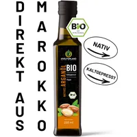 Bio Arganöl nativ 250ml, 100% rein, vegan, kaltgepresst, original aus Marokko