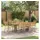 vidaXL Garten Essgruppe 9-tlg. Grau/Braun