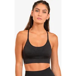 Bustier Yoga nahtlos - Premium schwarz graphitschwarz|graphitschwarz XL