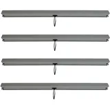 MCW Seitenwand für Pergola L46 4 Stück 2,71 x 2,05 m Anthrazit