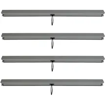 MCW Seitenwand für Pergola L46 4 Stück 2,71 x 2,05 m Anthrazit