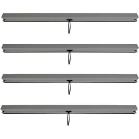MCW Seitenwand für Pergola L46 4 Stück 2,71 x 2,05 m Anthrazit