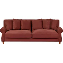 3-Sitzer Sofa rot EIKE