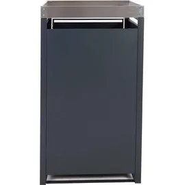 Mendler Mülltonnenverkleidung HWC-J81 125 x 68 x 80 cm braun