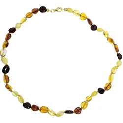 Gliederkette OSTSEE-SCHMUCK "Ostsee-Schmuck Kette Tocessa Kette Tocessa" Gr. 42, braun, Halsketten, Damen, 42cm, Bernstein, L: 42cm