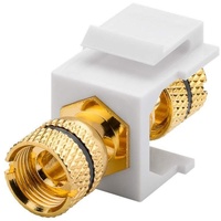 Goobay 79476 Keystone Modul Lautsprecher / Polklemme auf Gewinde-Buchse