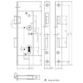 ede - kfv E72 Einsteckschloss