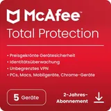 McAfee Total Protection 5 Geräte 2 Jahre DE Win Mac Android iOS