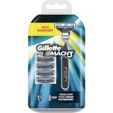 Gillette MACH3 Turbo Starter-Set, 8 Klingen plus Gratis Rasierer, 1er Pack (1 x 8 Stück)