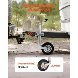 Vevor Stützrad bis 150 kg Höhenverstellbar 550–780 mm