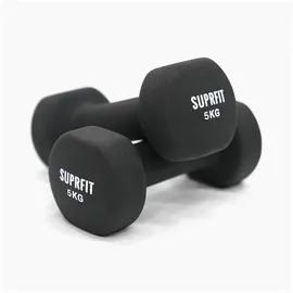 SF SUPRFIT Suprfit Vinyl Gymnastikhanteln (Paar) schwarz 2x5kg