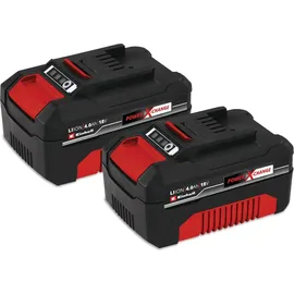 Einhell Power X Change Plus 18V 2 x 4,0 Ah + 2 x Wandhalterung