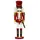 SIKORA NK-I Deko Nussknacker Figur aus Holz Verschiedene Motive 3 Größen, Größe:Höhe ca. 38 cm, Farbe/Modell:Soldat rot Weiss