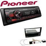 Pioneer 1-DIN Autoradio USB AUX Android Set für Opel Zafira B piano black Canbus