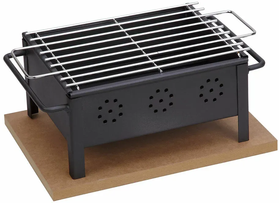 Grill Tragbarer Sauvic 2905 Desktop 25 x 20 cm Eisen