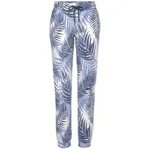 LASCANA Sweatpants Damen blau gemustert Gr.32/34