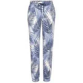 LASCANA Sweatpants Damen blau gemustert Gr.32/34