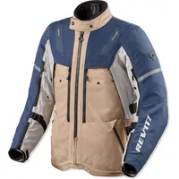 RevIt! Revit Sand 5 H2o Textiljacke wasserdicht - Beige/Blau