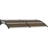 vidaXL Vordach Schwarz 200x100 cm PC