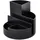 Maul Schreibtisch Organizer MAULrundbox Eco Ø14x12,5cm | Organizer aus 85% recyceltem Kunststoff mit 6 Fächern | Moderner Stiftehalter | Stifte Organizer für Büro und Schreibtisch | Schwarz