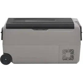 vidaXL Kühlbox mit Rollen und Griff Schwarz & Grau 36 L PP & PE