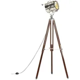 vidaXL Stehleuchte Dreibein Massivholz Mango 180 cm
