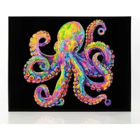 needle art world Diamond Painting Neon Oktopus