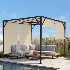 MCW Pergola Beja 3 x 3 m inkl. Schiebedach beige