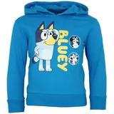 Bluey Hoodie Bluey Kinder Jungen Hoodie Kapuzenpullover Pulli Gr. 92 bis 116, 100% Baumwolle blau 116