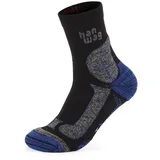 Hanwag Hike-Merino Wandersocken Schwarz/Blau 39-41