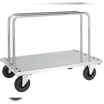Kongamek Plattenwagen verzinkt 1250x700x945mm mit 2 Ladebügeln ohne Bremse