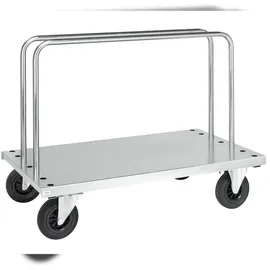 Kongamek Plattenwagen verzinkt 1250x700x945mm mit 2 Ladebügeln ohne Bremse