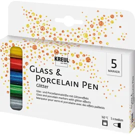 Kreul Glitter Set Glass & Porcelain Pen