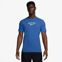 Nike NK DF TEE PRO TRAINING blau XXL