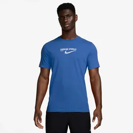 Nike NK DF TEE PRO TRAINING blau XXL