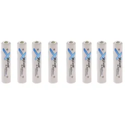 8x XCell Micro AAA Akku LSD Basic Ni-Mh 1,2V 800mAh Tray low self discharge