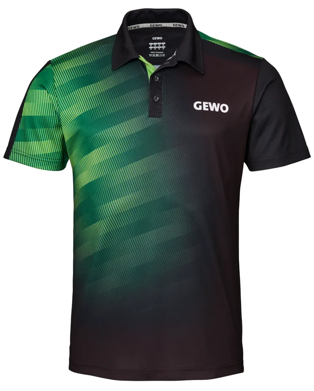 Gewo Polo Tavira schwarz/lime 4XL - 4XL
