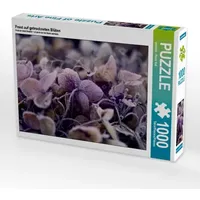 Calvendo Frost auf getrockneten Blüten (Puzzle)