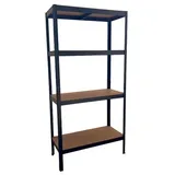 SCHULTE Regalwelt Schwerlastregal 4 MDF-Böden, 180x90x40 cm (HxBxT), 175 Kg Traglast pro Boden, schwarz