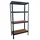 SCHULTE Regalwelt Schwerlastregal 4 MDF-Böden, 180x90x40 cm (HxBxT), 175 Kg Traglast pro Boden, schwarz