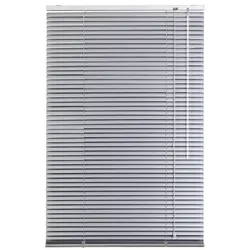 Lichtblick Jalousie, Aluminium, 90x220 cm - silberfarben
