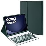 Jeloyutek Für Samsung Galaxy Tab A9 Plus/Tab A9+ 11 Zoll 2023 Hülle mit Tastatur, Italienisch, QWERTY Abnehmbare Tastatur und Cover für Galaxy Tab A9+ 11 Zoll SM-X210/X215/X216, Grün