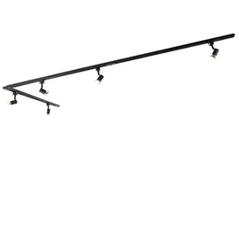 QAZQA - Modern Schienensystem Komplettset I Spotlight I Deckenspot I Deckenstrahler I Strahler mit 5-flammig Spot I Lampe I Leuchten 1-pha