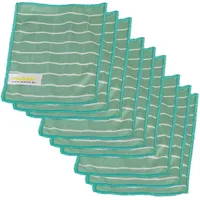Muxel Bambus Brillenputztuch Reinigungstuch 9 Tücher Größe 20 x 15 cm Grün Polyester Bambus Polyamid