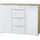 Germania Sideboard 134 x 105 x 40 cm Eiche / Weiß