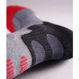 Lenz Heat Sock 5.1 Heizsocken grau/rot 39-41