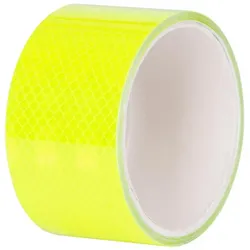 PROREGAL Breite Reflektorstreifen | Selbstklebend | Extra haltbar | grün | BxL: 5cm x 2m | 5 Rollen | Reflektierband Reflektorsticker