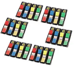 Post-it Haftmarker Mini Farbig sortiert Blanko Nicht perforiert 1,19 x 4,32 cm 6 Stück