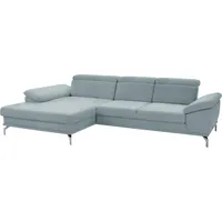 sit&more Ecksofa Scorpio L-Form, inklusive Sitztiefenverstellung, wahlweise mit Kopfverstellung blau