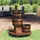 vidaXL Wasserfall Gartenbrunnen mit Rollen und Pumpe